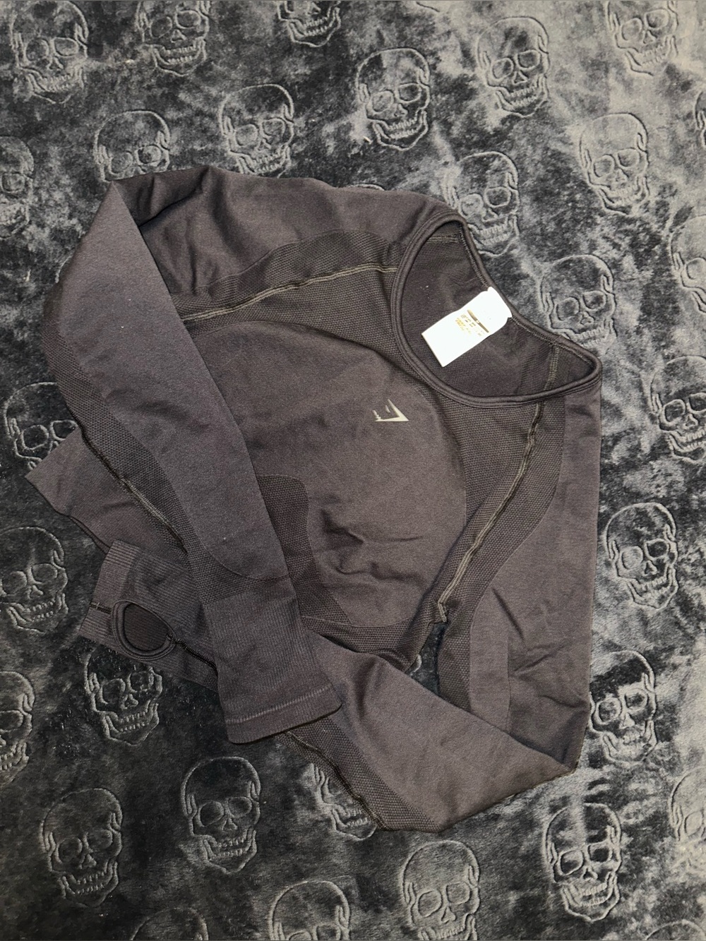 Gymshark Black Seamless Long Sleeve Performance Top